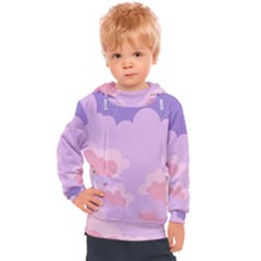 Sky Nature Sunset Clouds Space Fantasy Sunrise Kids  Hooded Pullover by Vaneshop