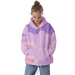 Sky Nature Sunset Clouds Space Fantasy Sunrise Kids  Oversized Hoodie by Vaneshop