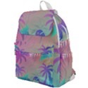 Palm Trees Leaves Plants Tropical Wreath Top Flap Backpack View1