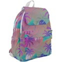 Palm Trees Leaves Plants Tropical Wreath Top Flap Backpack View2