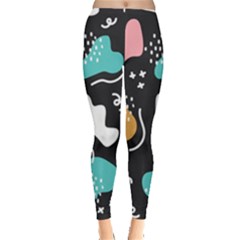 Art Pattern Design Background Print Everyday Leggings  by Vaneshop