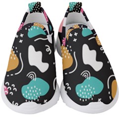 Art Pattern Design Background Print Kids  Slip On Sneakers by Vaneshop