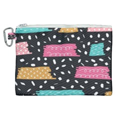 Art Pattern Design Wallpaper Background Print Patterns Canvas Cosmetic Bag (xl)