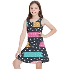 Art Pattern Design Wallpaper Background Print Patterns Kids  Lightweight Sleeveless Dress by Vaneshop