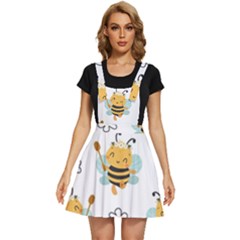 Art Bee Pattern Design Wallpaper Background Apron Dress