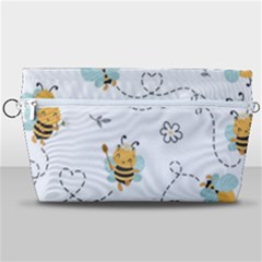 Bee Art Pattern Design Wallpaper Background Print Handbag Organizer by Vaneshop