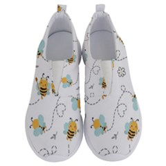 Bee Art Pattern Design Wallpaper Background Print No Lace Lightweight Shoes by Vaneshop