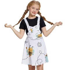 Bee Art Pattern Design Wallpaper Background Print Kids  Apron Dress by Vaneshop