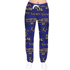 Art Pattern Design Background Graphic Women Velvet Drawstring Pants