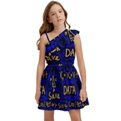 Art Pattern Design Background Graphic Kids  One Shoulder Party Dress by Vaneshop