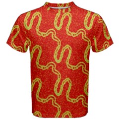 Background Ornamental Pattern Abstract Seamless Men s Cotton T-shirt by Vaneshop