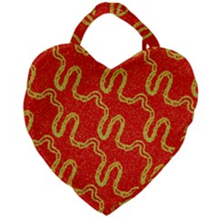 Background Ornamental Pattern Abstract Seamless Giant Heart Shaped Tote by Vaneshop