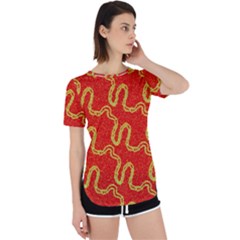 Background Ornamental Pattern Abstract Seamless Perpetual Short Sleeve T-shirt