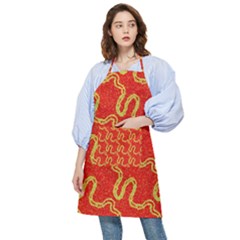 Background Ornamental Pattern Abstract Seamless Pocket Apron by Vaneshop