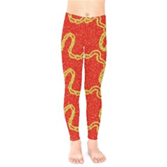 Background Ornamental Pattern Abstract Seamless Kids  Classic Winter Leggings