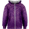 Purple Glittery Backdrop Scrapbooking Sparkle Kids  Zipper Hoodie Without Drawstring View1