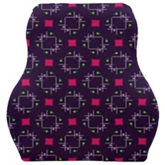 Geometric Pattern Retro Style Background Car Seat Velour Cushion  by Vaneshop