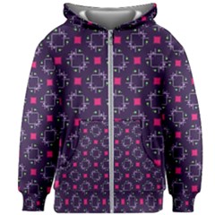 Geometric Pattern Retro Style Background Kids  Zipper Hoodie Without Drawstring