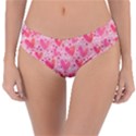 Valentine Romantic Love Watercolor Pink Pattern Texture Reversible Classic Bikini Bottoms View1