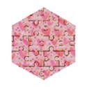 Valentine Romantic Love Watercolor Pink Pattern Texture Wooden Puzzle Hexagon View1