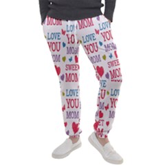 Love Mom Happy Mothers Day I Love Mom Graphic Men s Jogger Sweatpants by Vaneshop