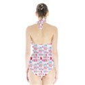 Love Mom Happy Mothers Day I Love Mom Graphic Halter Swimsuit View2