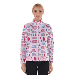 Love Mom Happy Mothers Day I Love Mom Graphic Women s Bomber Jacket