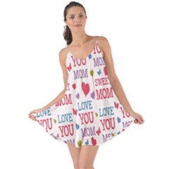 Love Mom Happy Mothers Day I Love Mom Graphic Love The Sun Cover Up by Vaneshop