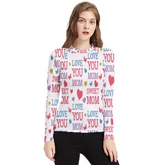 Love Mom Happy Mothers Day I Love Mom Graphic Women s Long Sleeve Rash Guard by Vaneshop