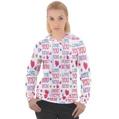 Love Mom Happy Mothers Day I Love Mom Graphic Women s Overhead Hoodie