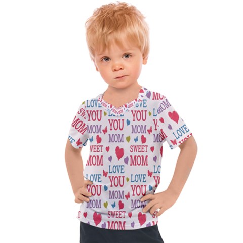 Love Mom Happy Mothers Day I Love Mom Graphic Kids  Sports T-shirt by Vaneshop