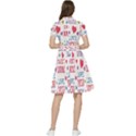 Love Mom Happy Mothers Day I Love Mom Graphic Short Sleeve Waist Detail Dress View2