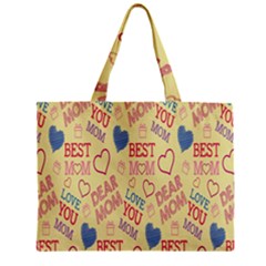 Love Mom Happy Mothers Day I Love Mom Graphic Pattern Zipper Mini Tote Bag by Vaneshop