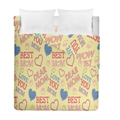 Love Mom Happy Mothers Day I Love Mom Graphic Pattern Duvet Cover Double Side (full/ Double Size) by Vaneshop