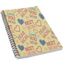 Love Mom Happy Mothers Day I Love Mom Graphic Pattern 5.5  x 8.5  Notebook View1