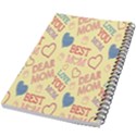 Love Mom Happy Mothers Day I Love Mom Graphic Pattern 5.5  x 8.5  Notebook View2