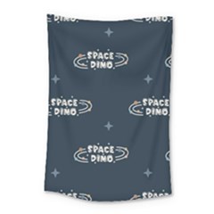 Space Dino Art Pattern Design Wallpaper Background Small Tapestry