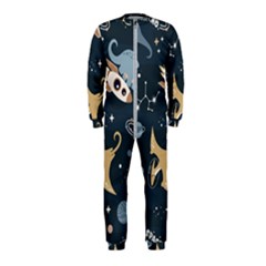 Space Theme Art Pattern Design Wallpaper Onepiece Jumpsuit (kids)