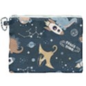 Space Theme Art Pattern Design Wallpaper Canvas Cosmetic Bag (XXL) View1