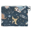 Space Theme Art Pattern Design Wallpaper Canvas Cosmetic Bag (XXL) View2