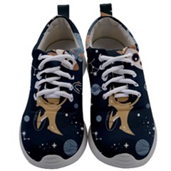 Space Theme Art Pattern Design Wallpaper Mens Athletic Shoes by Vaneshop