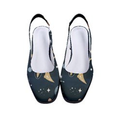 Space Theme Art Pattern Design Wallpaper Women s Classic Slingback Heels by Vaneshop