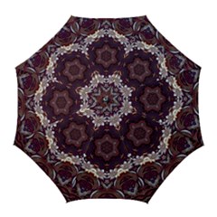 Rosette Kaleidoscope Mosaic Abstract Background Golf Umbrellas by Vaneshop