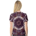 Rosette Kaleidoscope Mosaic Abstract Background V-Neck Sport Mesh T-Shirt View2