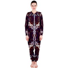 Rosette Kaleidoscope Mosaic Abstract Background Onepiece Jumpsuit (ladies)