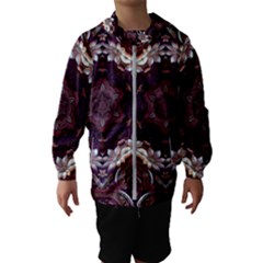 Rosette Kaleidoscope Mosaic Abstract Background Kids  Hooded Windbreaker