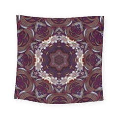 Rosette Kaleidoscope Mosaic Abstract Background Square Tapestry (small)