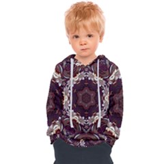 Rosette Kaleidoscope Mosaic Abstract Background Kids  Overhead Hoodie