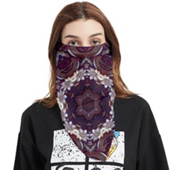 Rosette Kaleidoscope Mosaic Abstract Background Face Covering Bandana (triangle) by Vaneshop