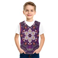 Rosette Kaleidoscope Mosaic Abstract Background Art Kids  Basketball Tank Top